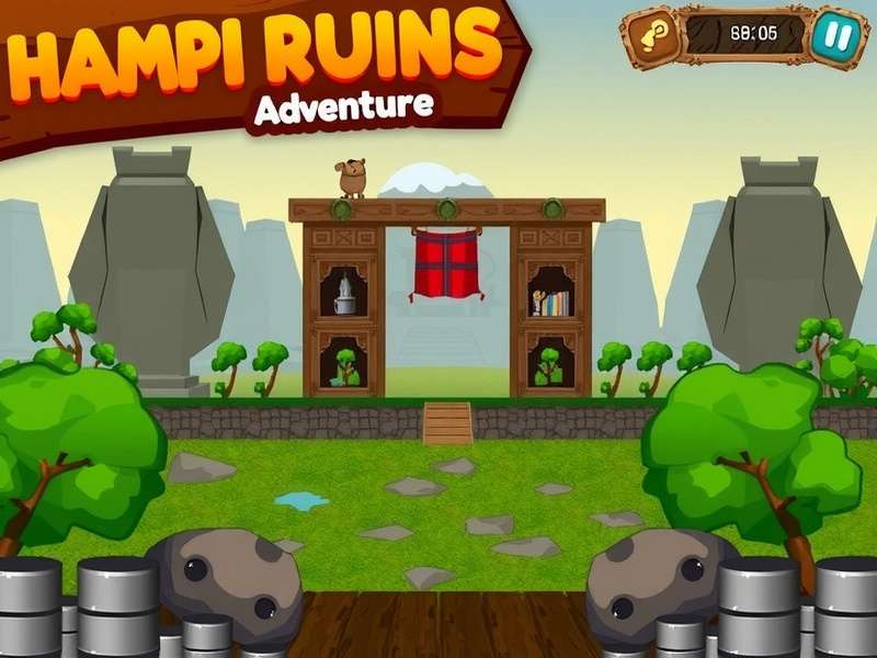 Hampi Ruins Adventure Game Screenshot